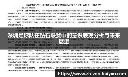 深圳足球队在钻石联赛中的意识表现分析与未来展望